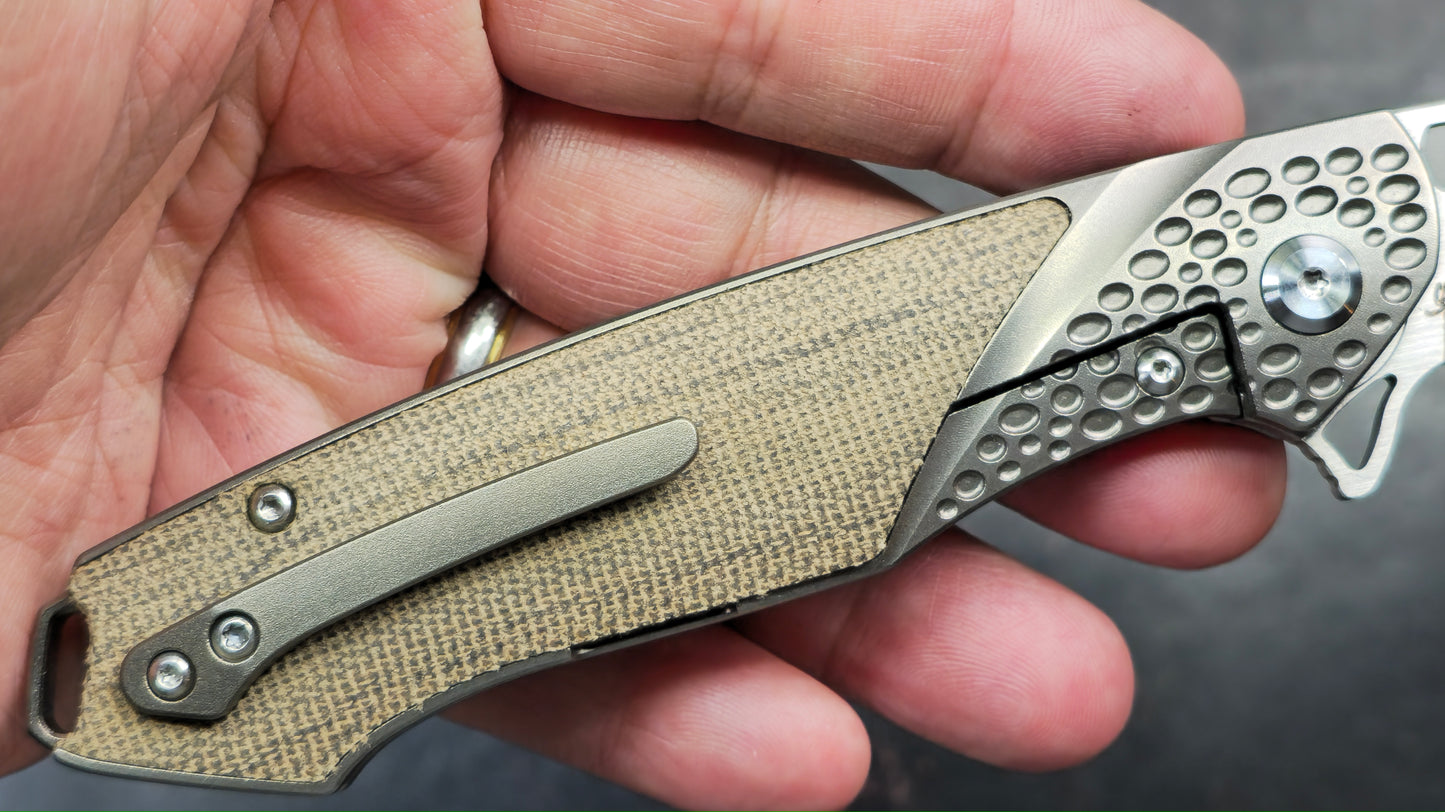Tuya Knife Kingsman Titanium Micarta M390 (NEW)