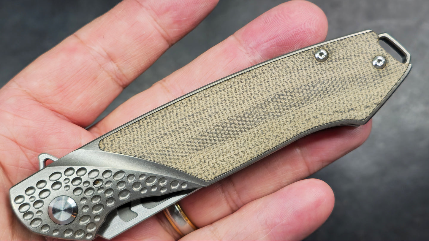 Tuya Knife Kingsman Titanium Micarta M390 (NEW)