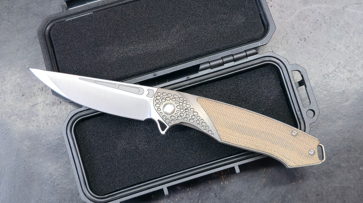Tuya Knife Kingsman Titanium Micarta M390 (NEW)