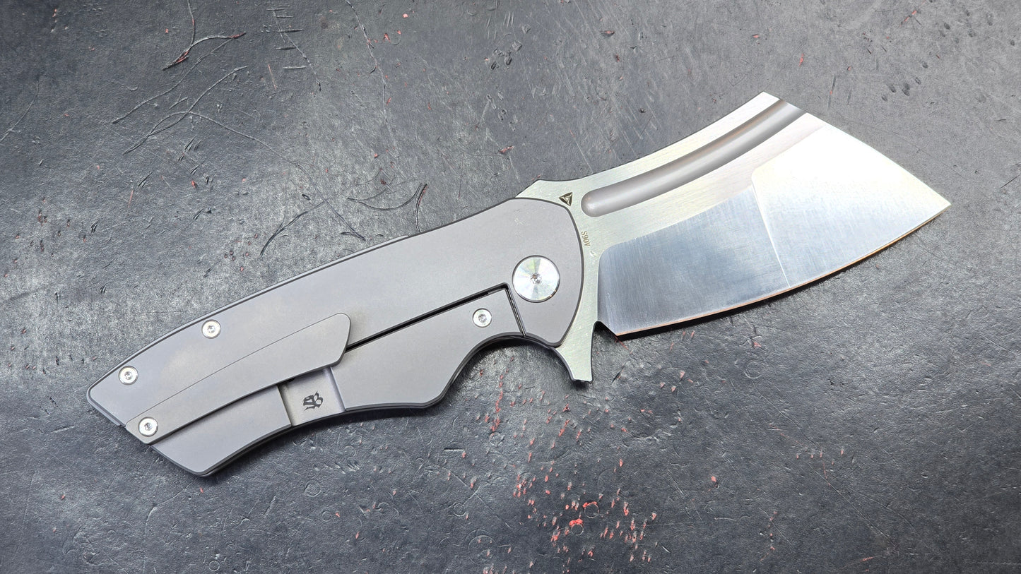 Tuya Knife Hellfire Titanium Carbon Fiber S90V (NEW)
