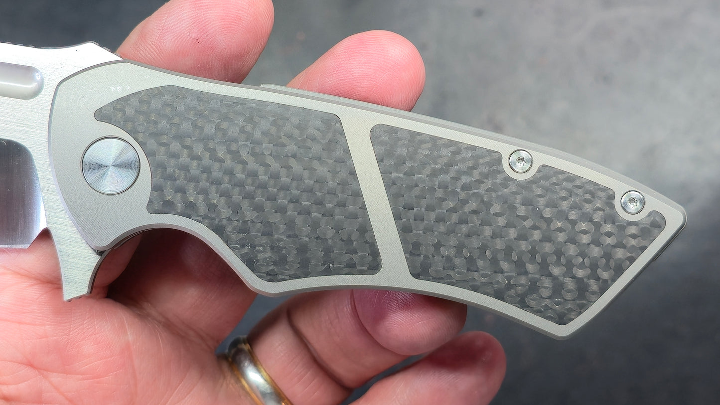 Tuya Knife Hellfire Titanium Carbon Fiber S90V (NEW)