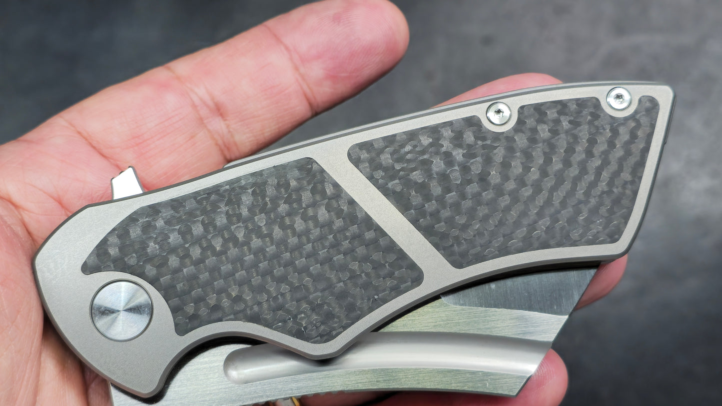 Tuya Knife Hellfire Titanium Carbon Fiber S90V (NEW)