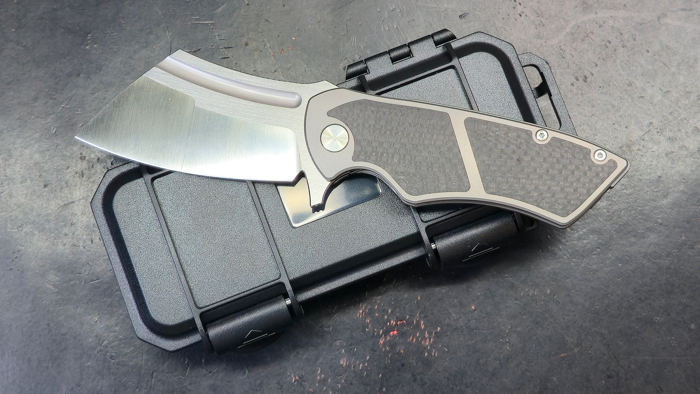 Tuya Knife Hellfire Titanium Carbon Fiber S90V (NEW)