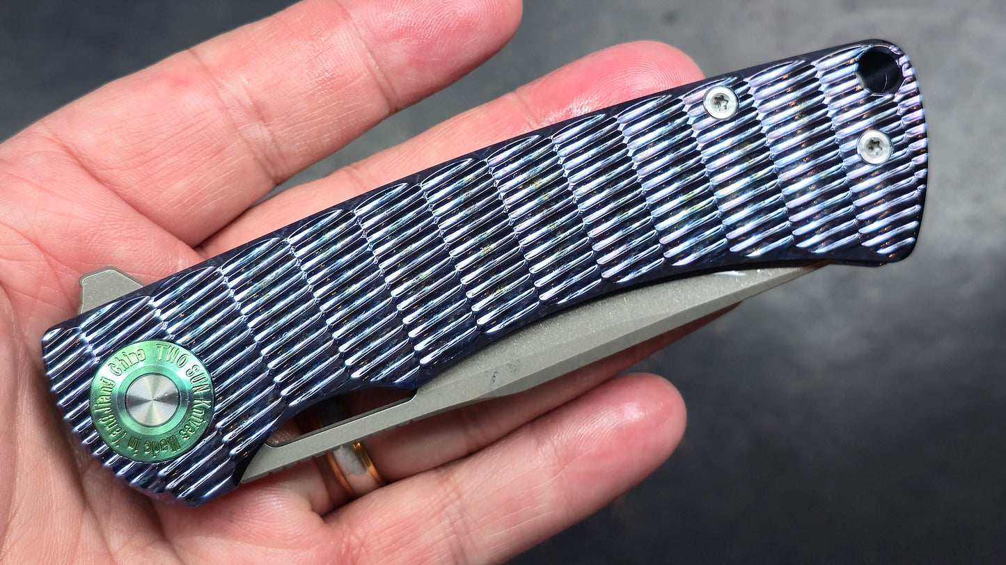 TWOSUN TS444 Blue Anodized Titanium YJ01-V1 (NEW)