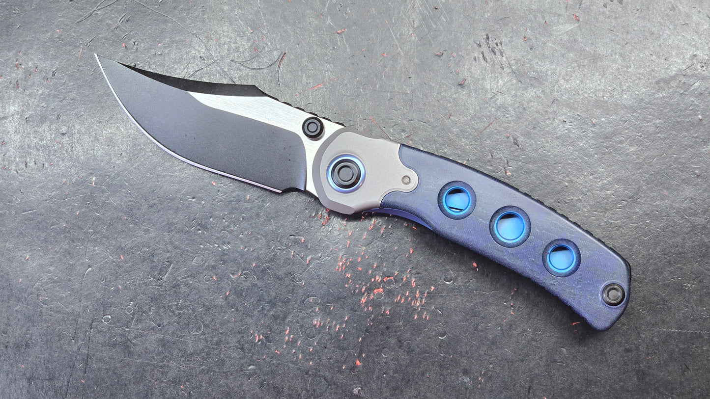 KIZER Pioneer Blue Canyon / Titanium S35VN (NEW)