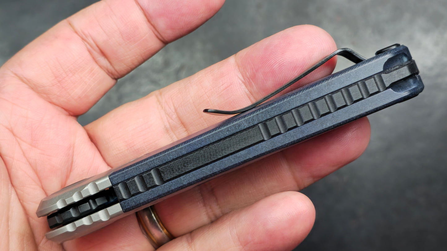 KIZER Pioneer Blue Canyon / Titanium S35VN (NEW)