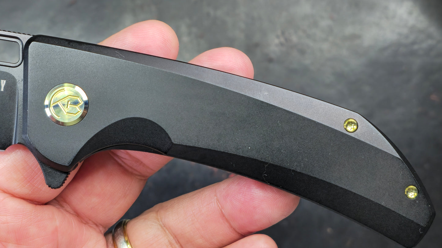 KUBEY Hyperion Titanium CPM S35VN (NEW)