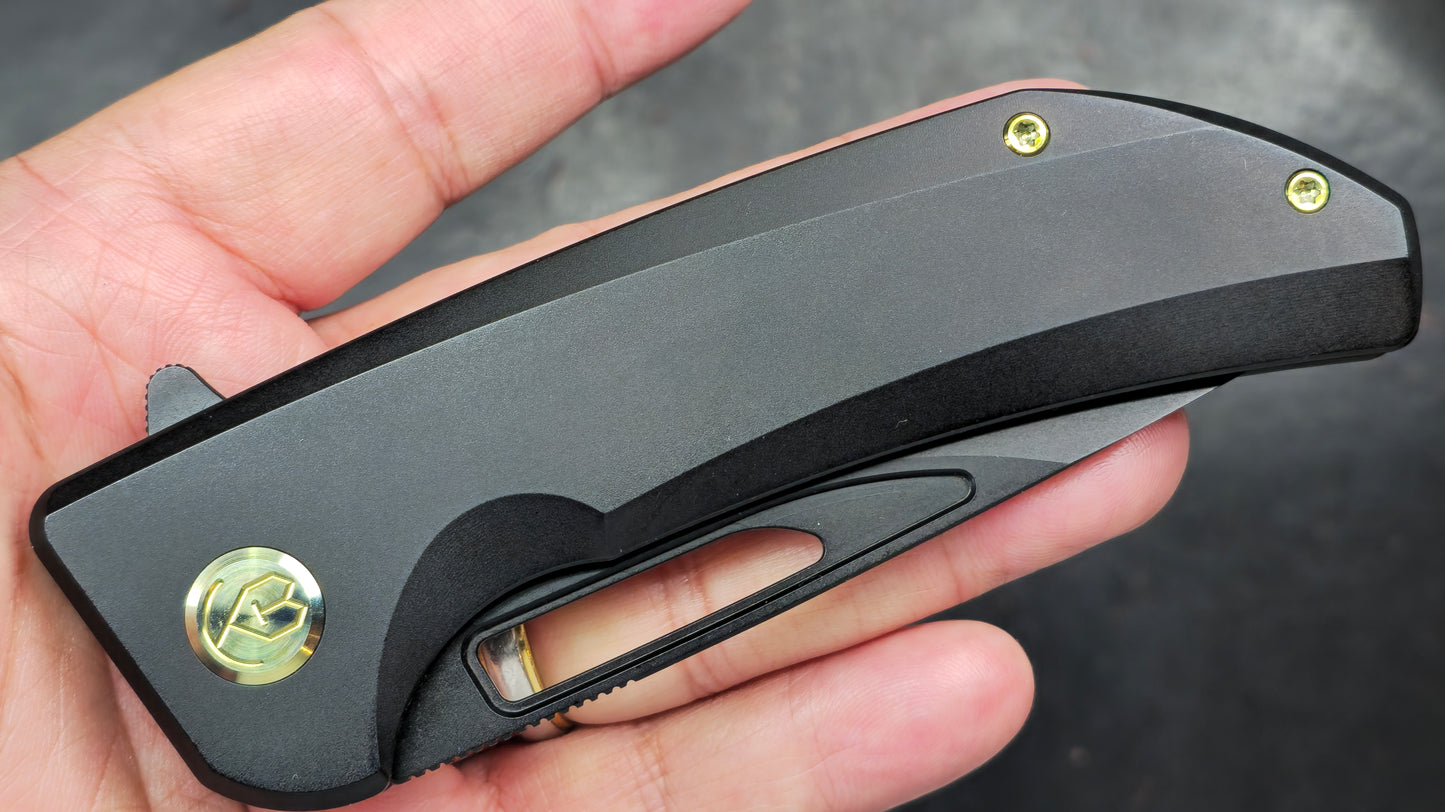 KUBEY Hyperion Titanium CPM S35VN (NEW)