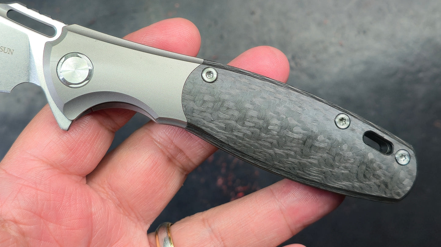 TWOSUN TS162 Titanium Carbon Fiber M390 (NEW)