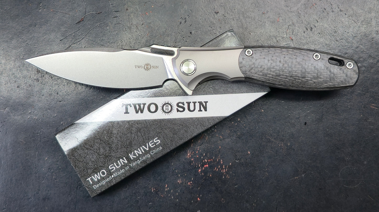 TWOSUN TS162 Titanium Carbon Fiber M390 (NEW)