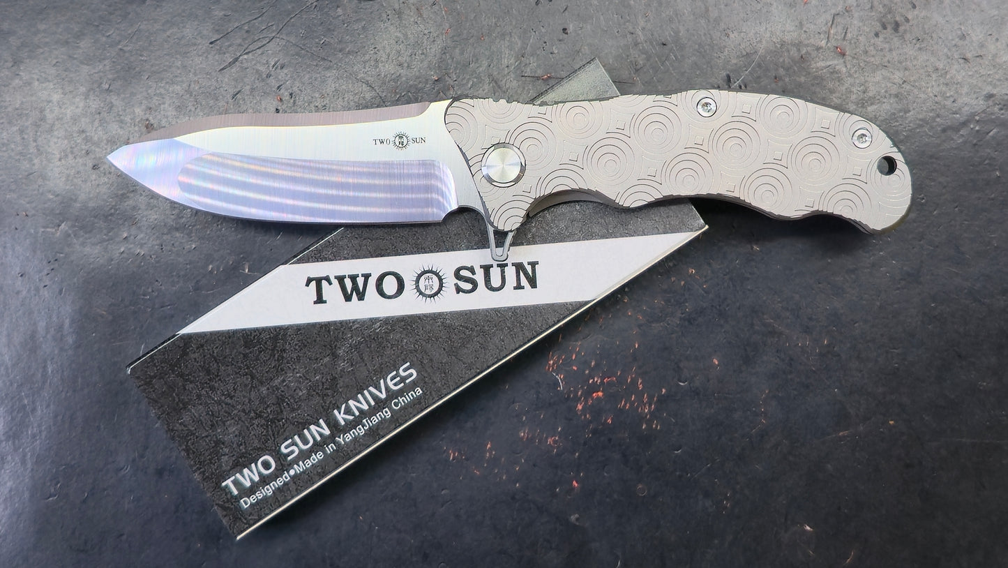 TWOSUN TS72 (ROUND) Titanium M390 (NEW)