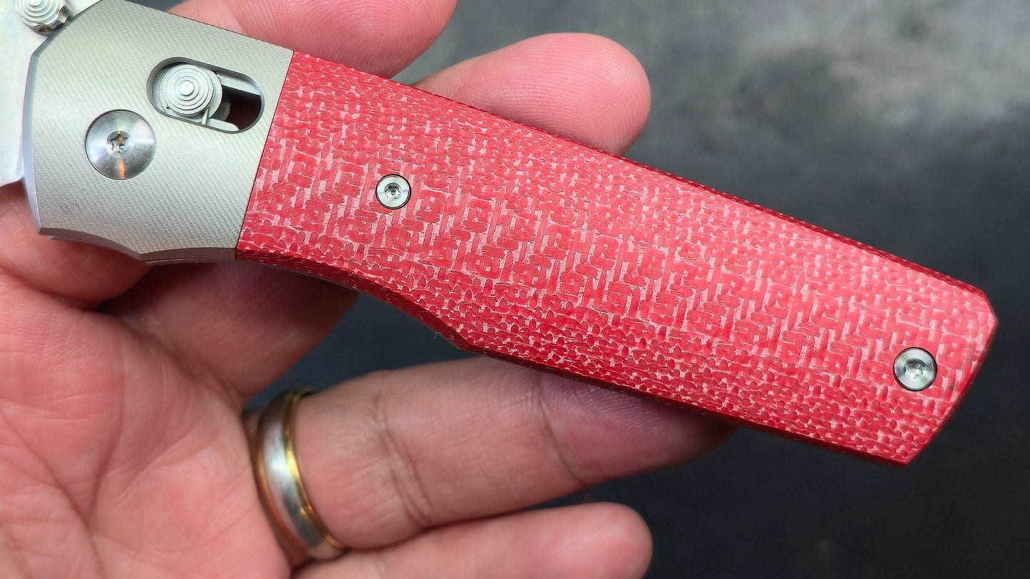 TWOSUN TS433 RED Carbon Fiber / Titanium M390 (NEW)