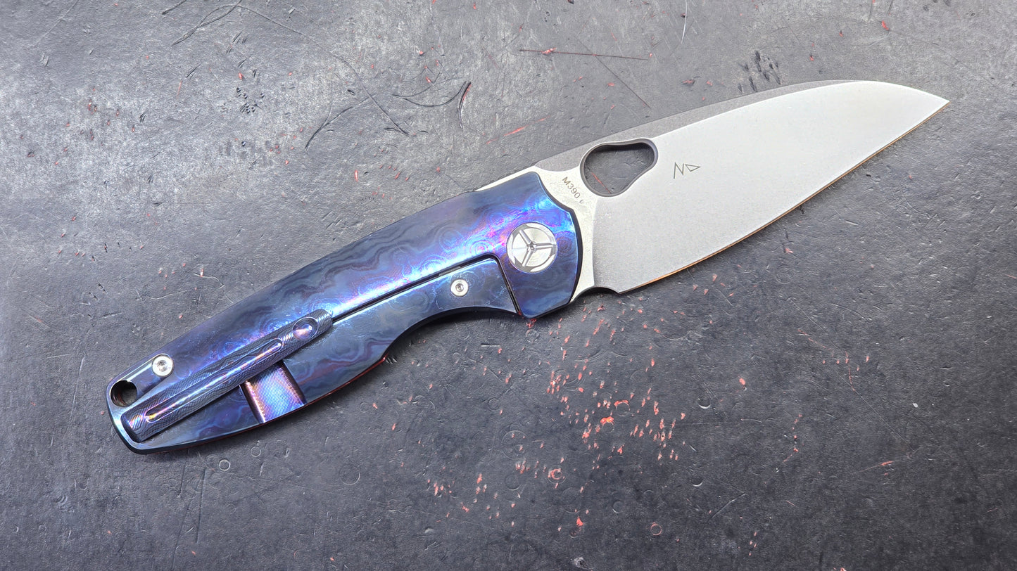 TWOSUN TS129 Red Carbon Fiber / Timascus M390 (NEW)