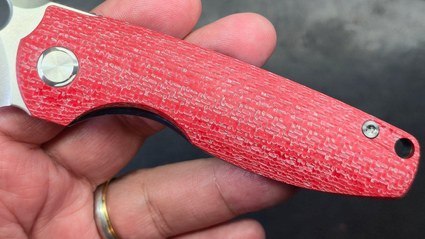 TWOSUN TS129 Red Carbon Fiber / Timascus M390 (NEW)