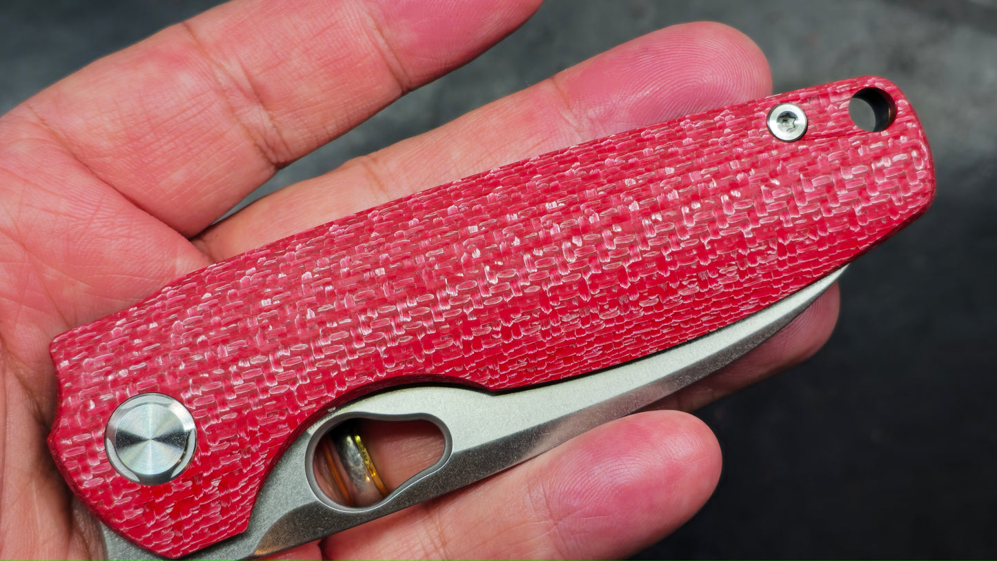 TWOSUN TS129 Red Carbon Fiber / Timascus M390 (NEW)