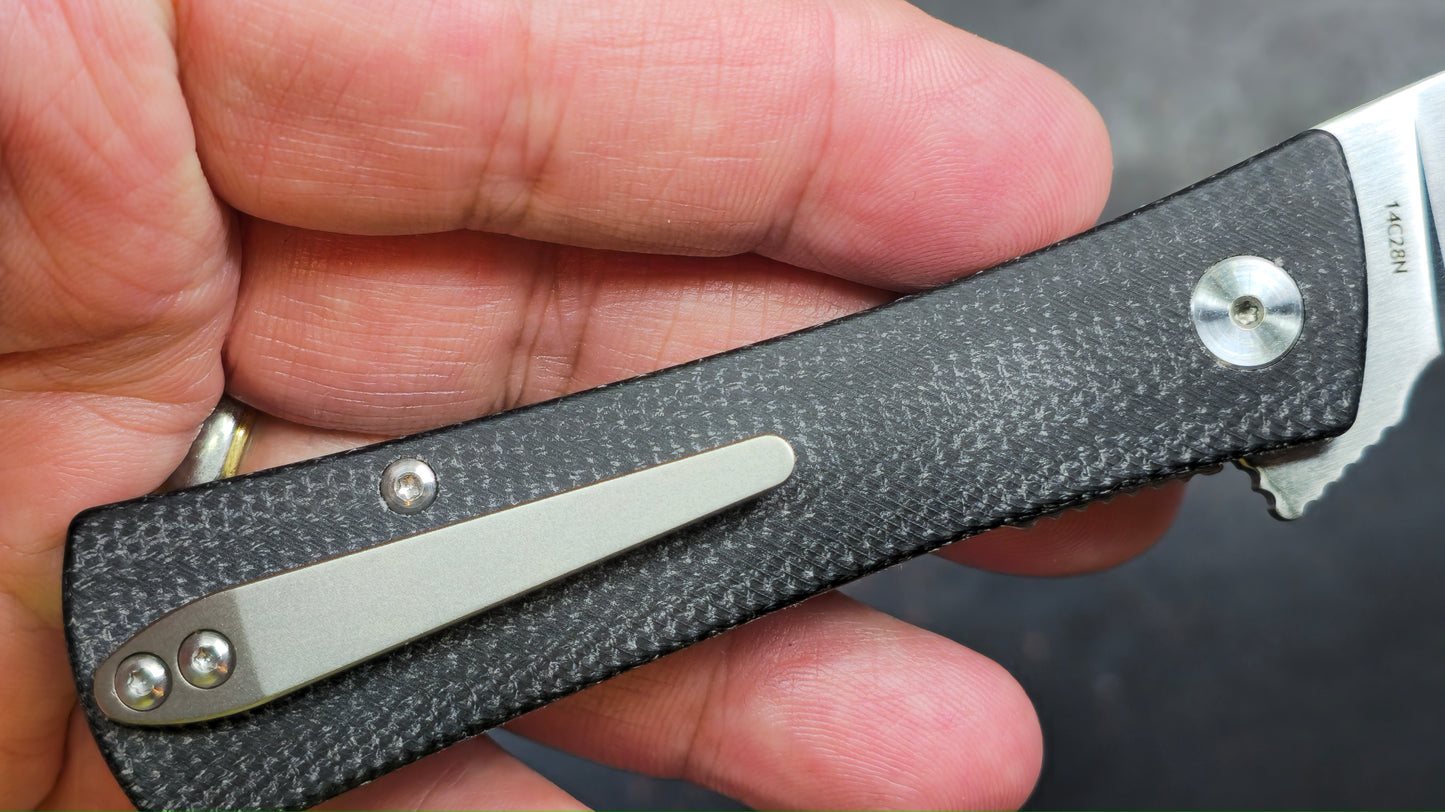 Finch Shiv Micarta 14C28N (NEW)
