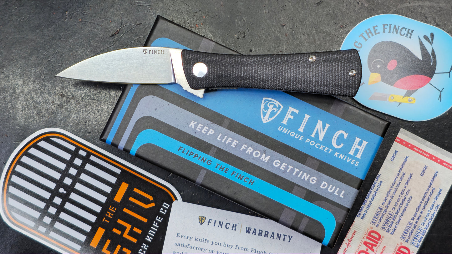 Finch Shiv Micarta 14C28N (NEW)