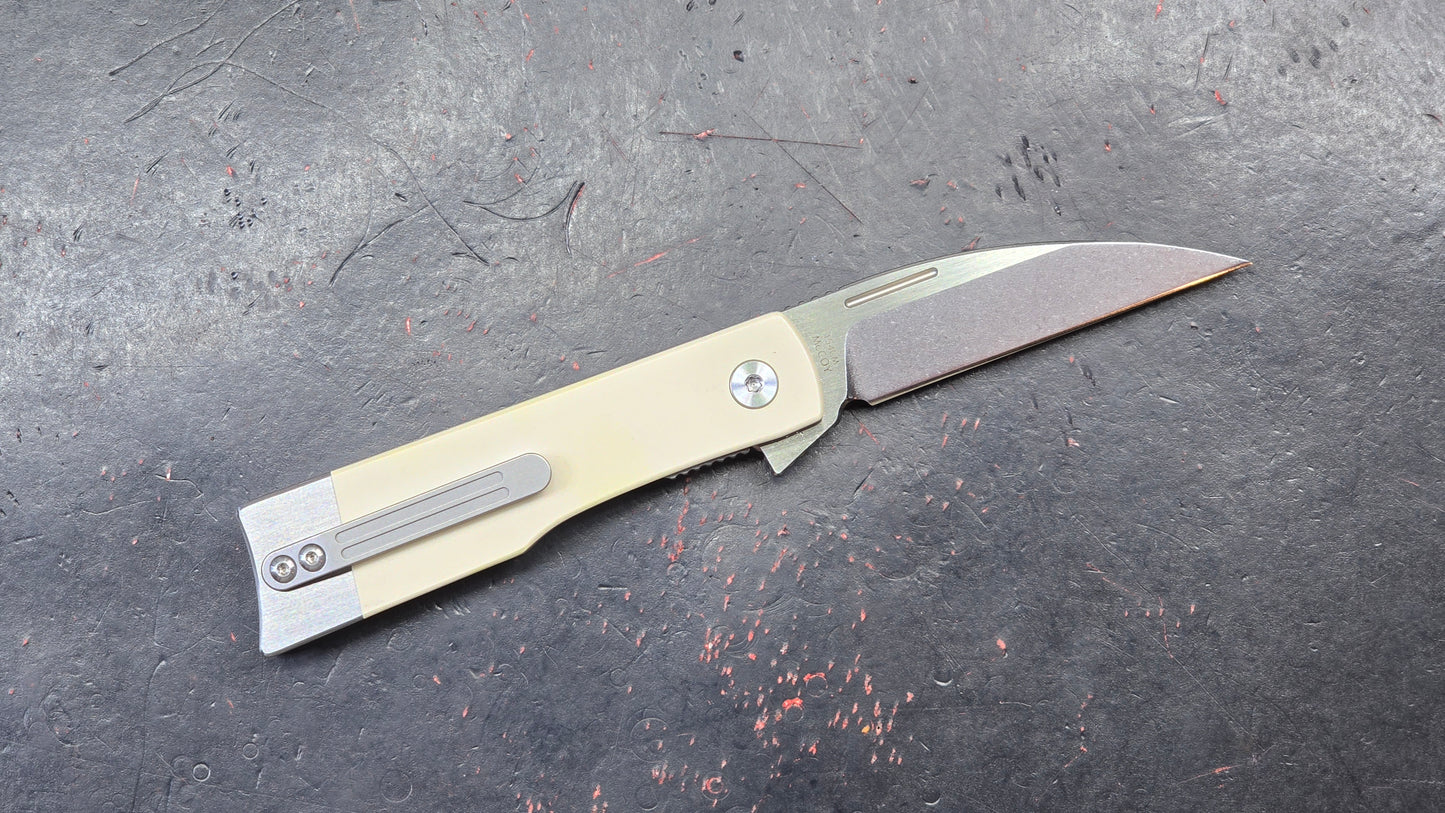 Finch MCcoy Ivory Micarta 154CM (NEW)