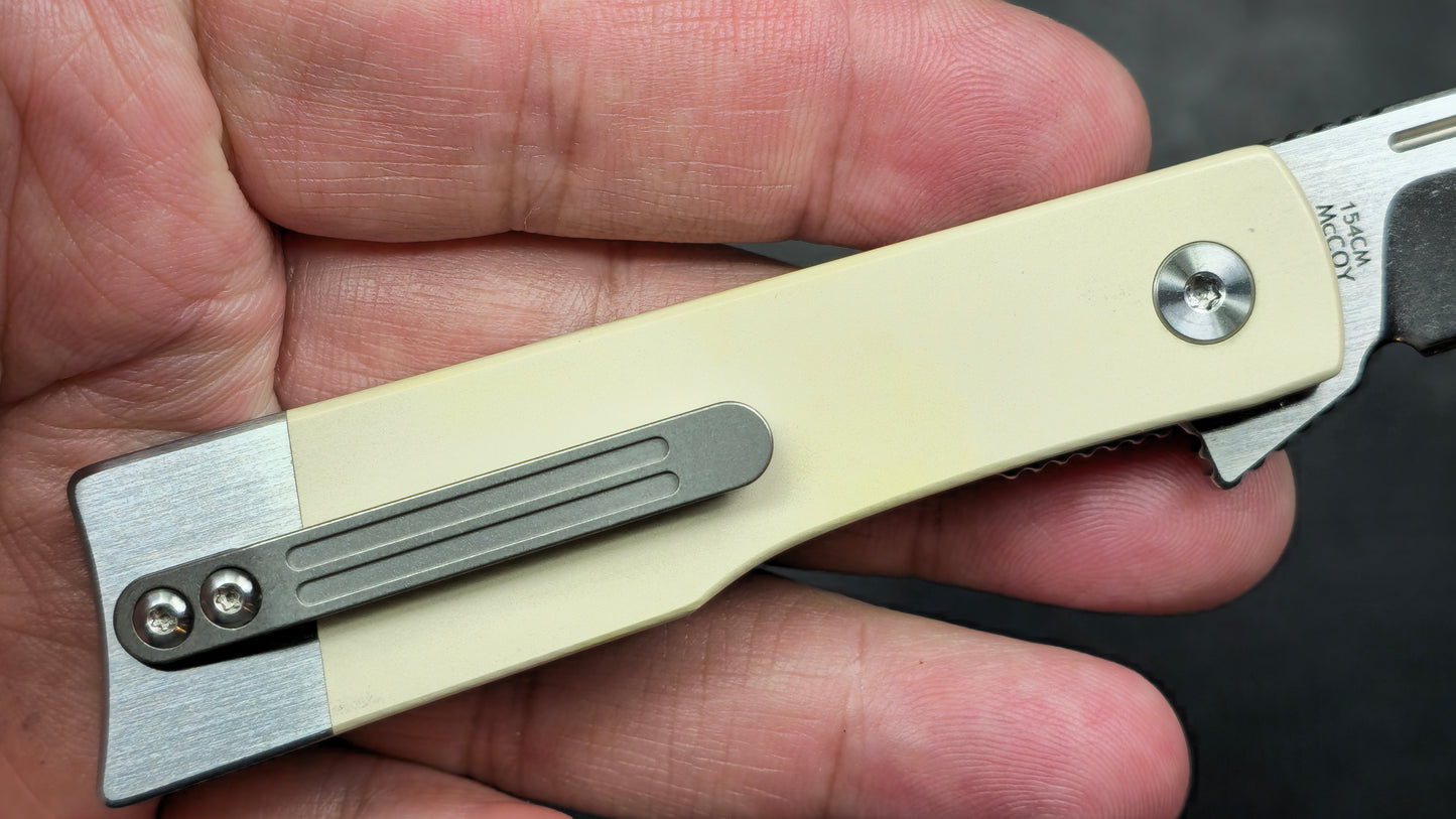 Finch MCcoy Ivory Micarta 154CM (NEW)