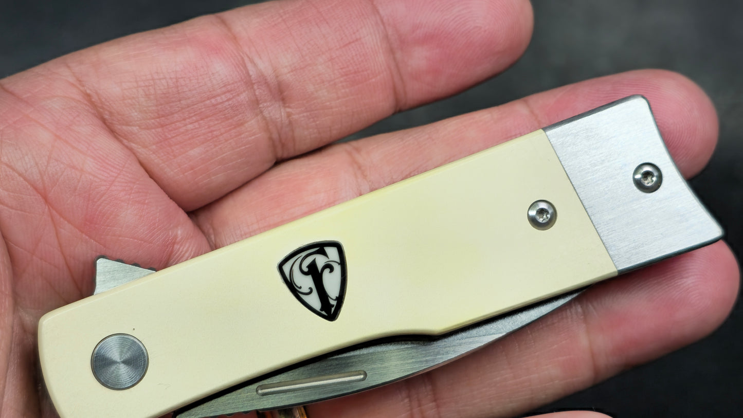 Finch MCcoy Ivory Micarta 154CM (NEW)