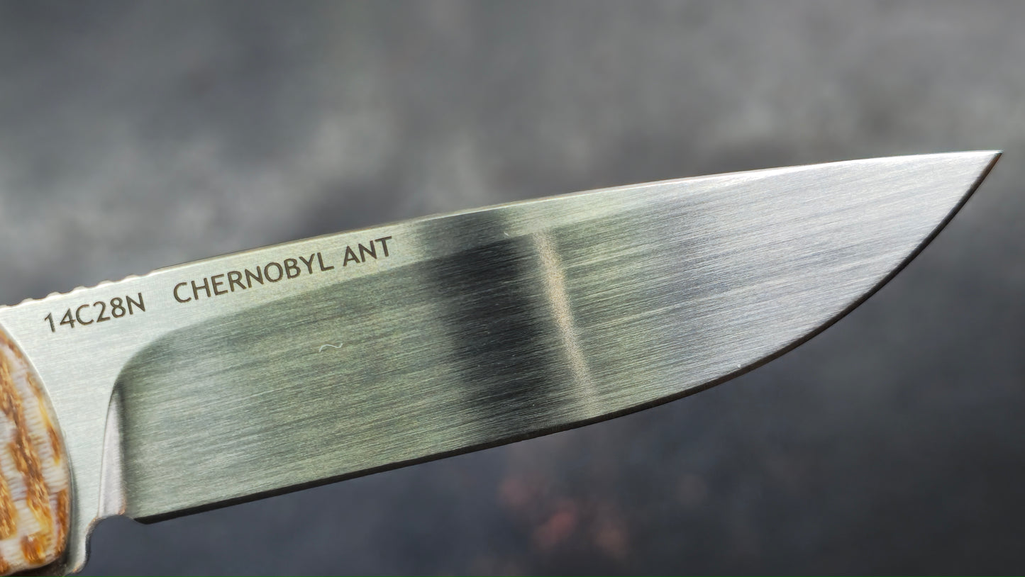 Finch Chernobyl Ant Parquet (Brown Micarta) 14C28N (NEW)