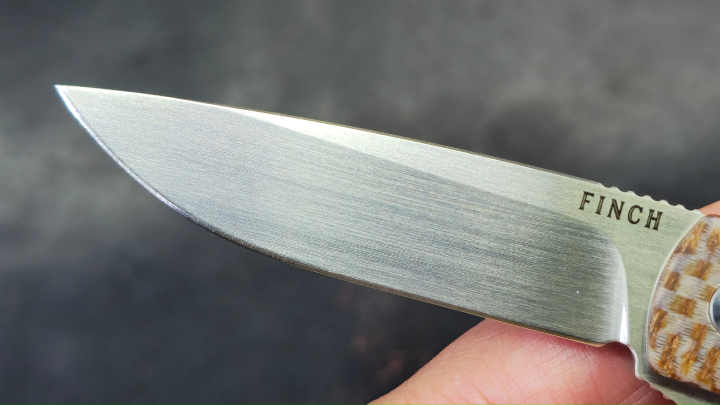 Finch Chernobyl Ant Parquet (Brown Micarta) 14C28N (NEW)