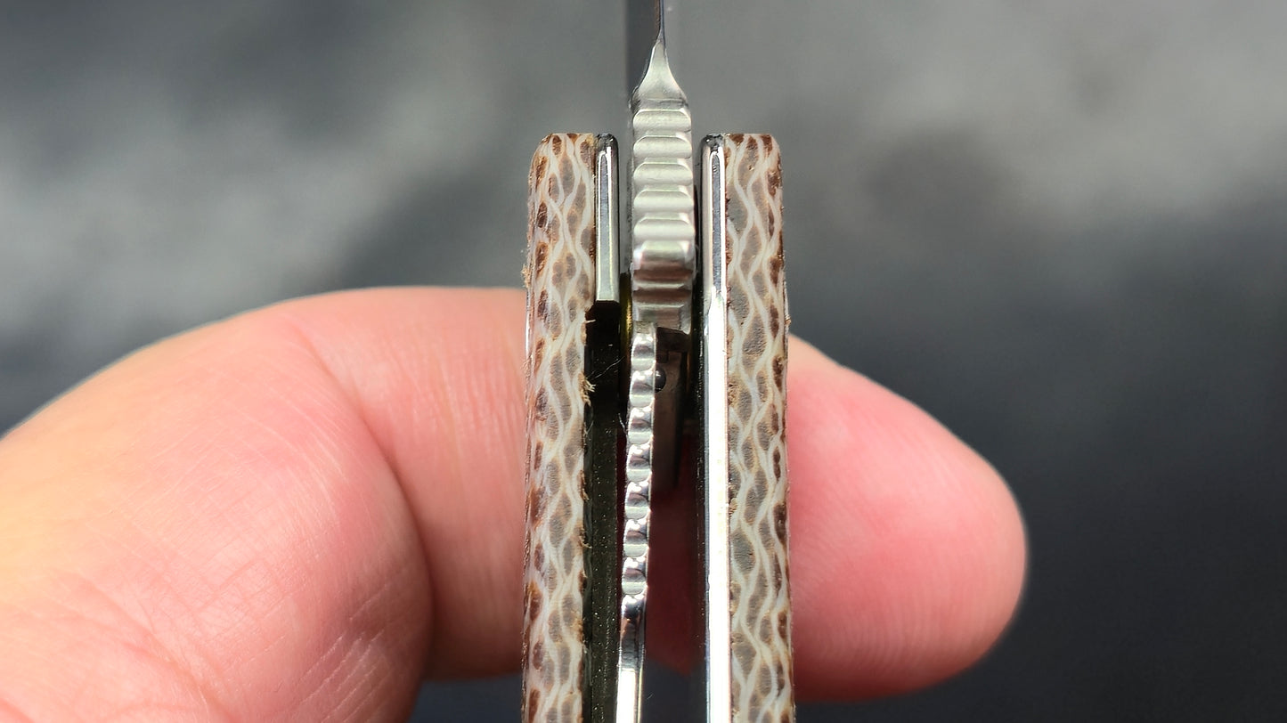 Finch Chernobyl Ant Parquet (Brown Micarta) 14C28N (NEW)