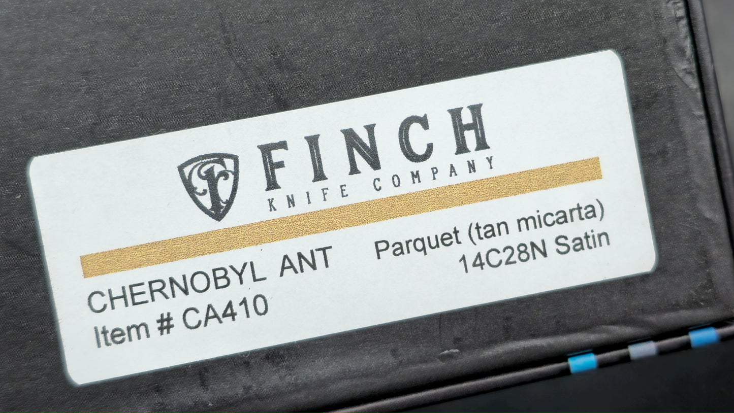 Finch Chernobyl Ant Parquet (Brown Micarta) 14C28N (NEW)