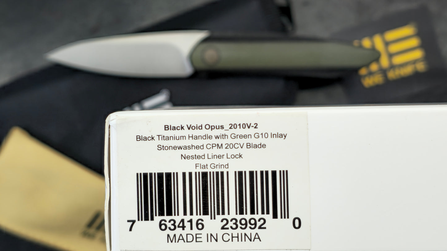 WEKNIFE G10 / Titanium CPM 20CV (NEW)