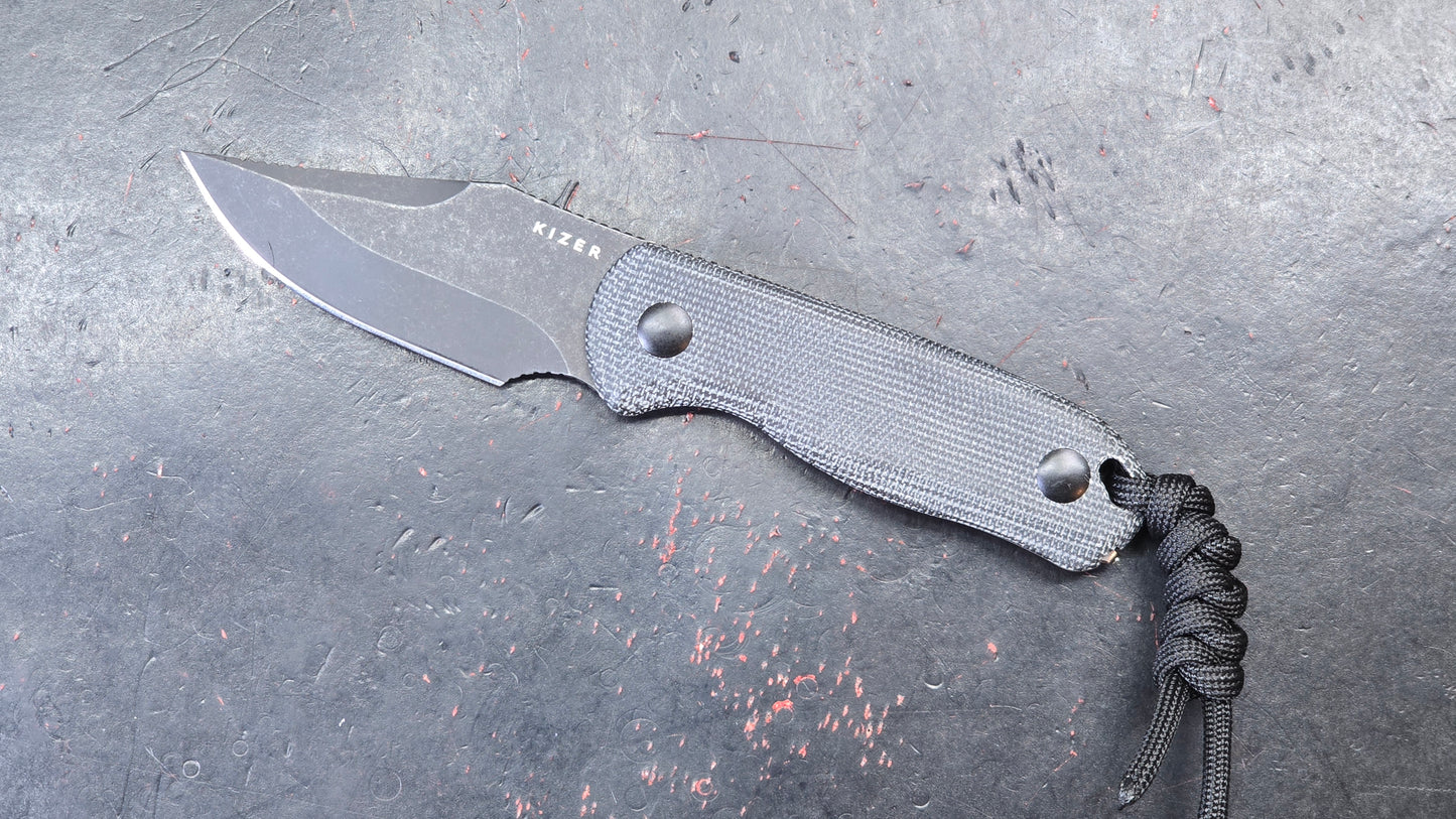 KIZER Drop Bear Fixed Blade Micarta AEB-L (NEW)