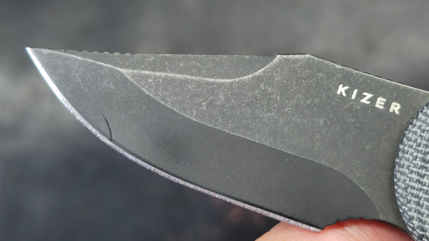 KIZER Drop Bear Fixed Blade Micarta AEB-L (NEW)