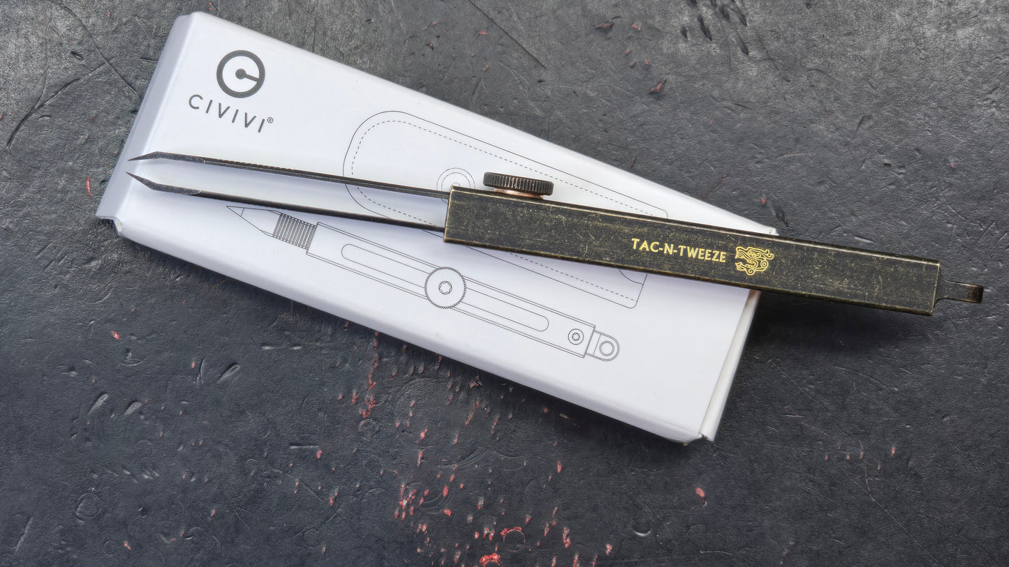Civivi Tac-N-Tweeze Tweezers Brass Handle (NEW)