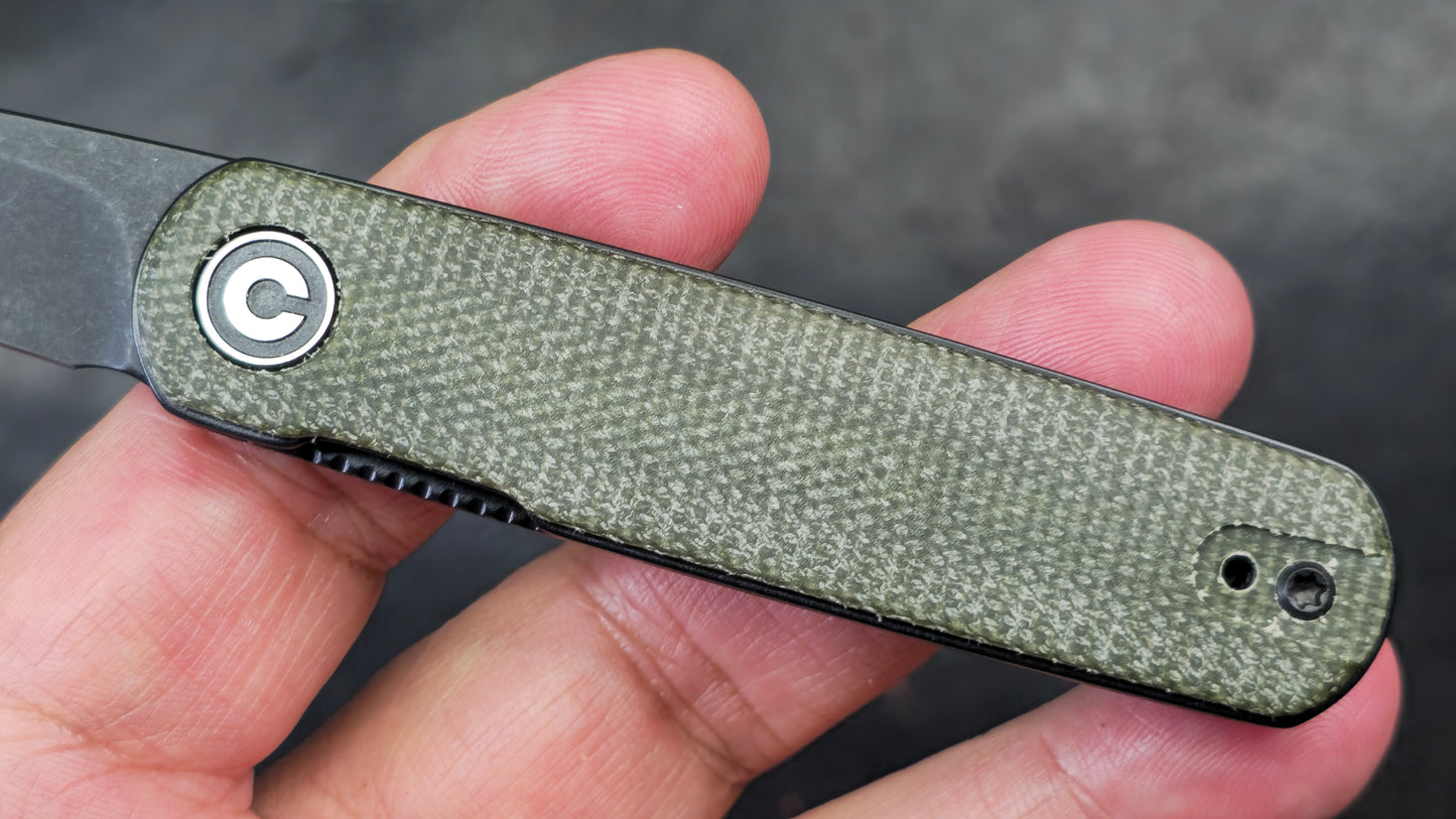 Civivi Lumi Brown Burlap Micarta Handle 14C28N (NEW)