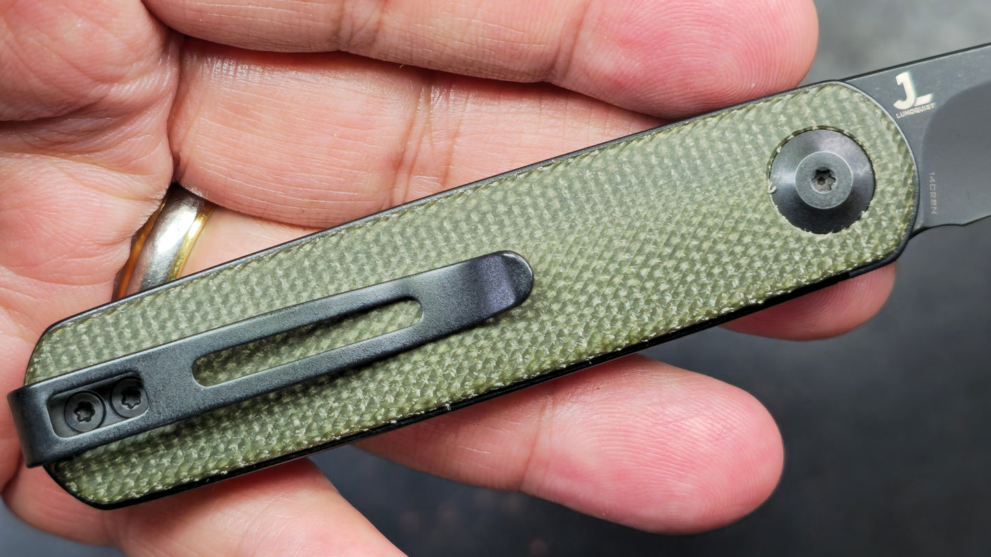 Civivi Lumi Brown Burlap Micarta Handle 14C28N (NEW)