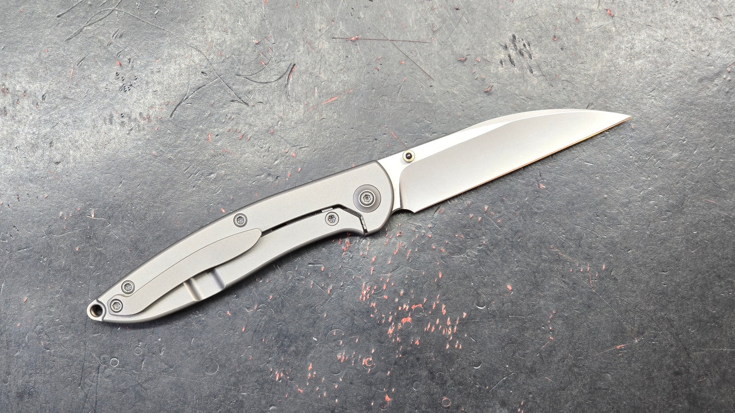 WEKnife Schism Titanium Gold Holes S35VN (NEW)