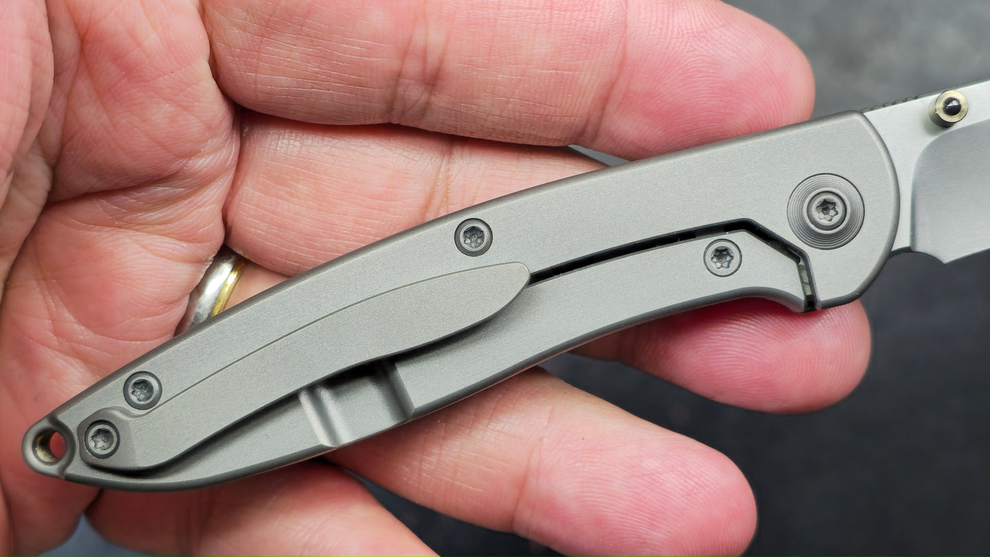 WEKnife Schism Titanium Gold Holes S35VN (NEW)