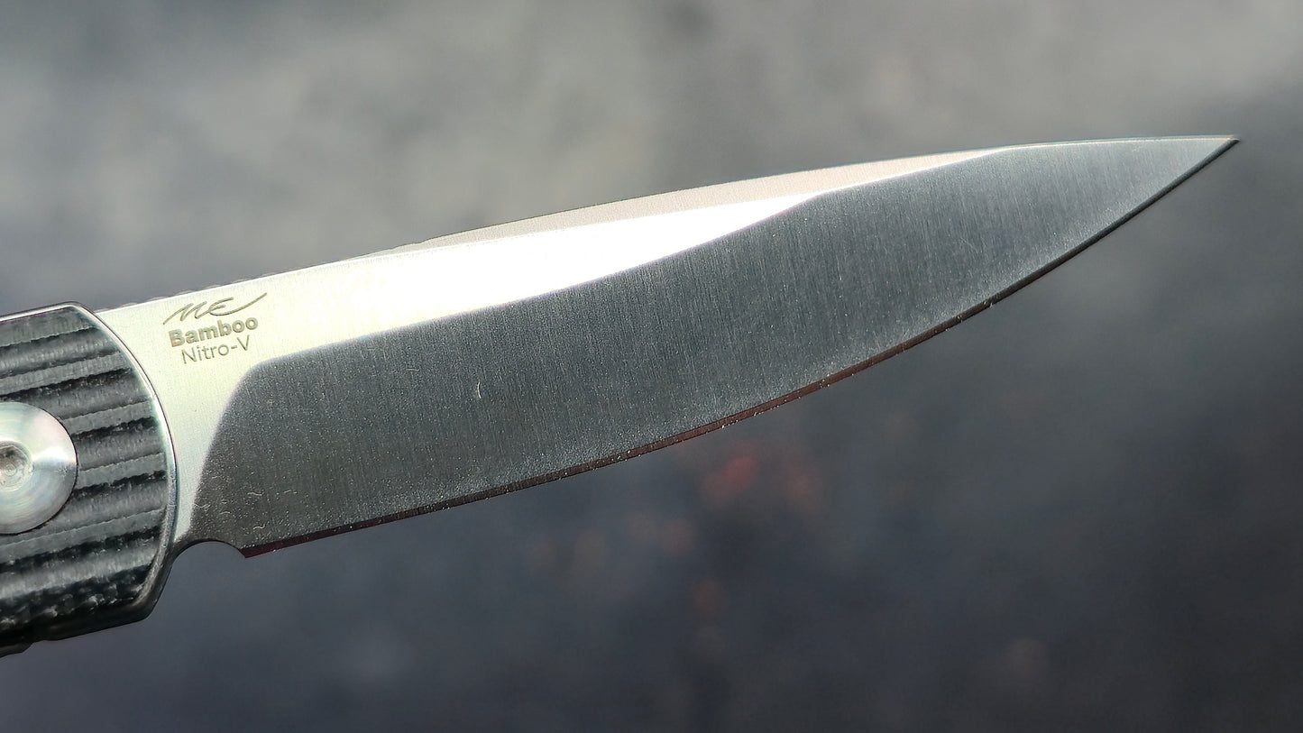 Kizer Bamboo Black Micarta Handle Nitro-V (NEW)