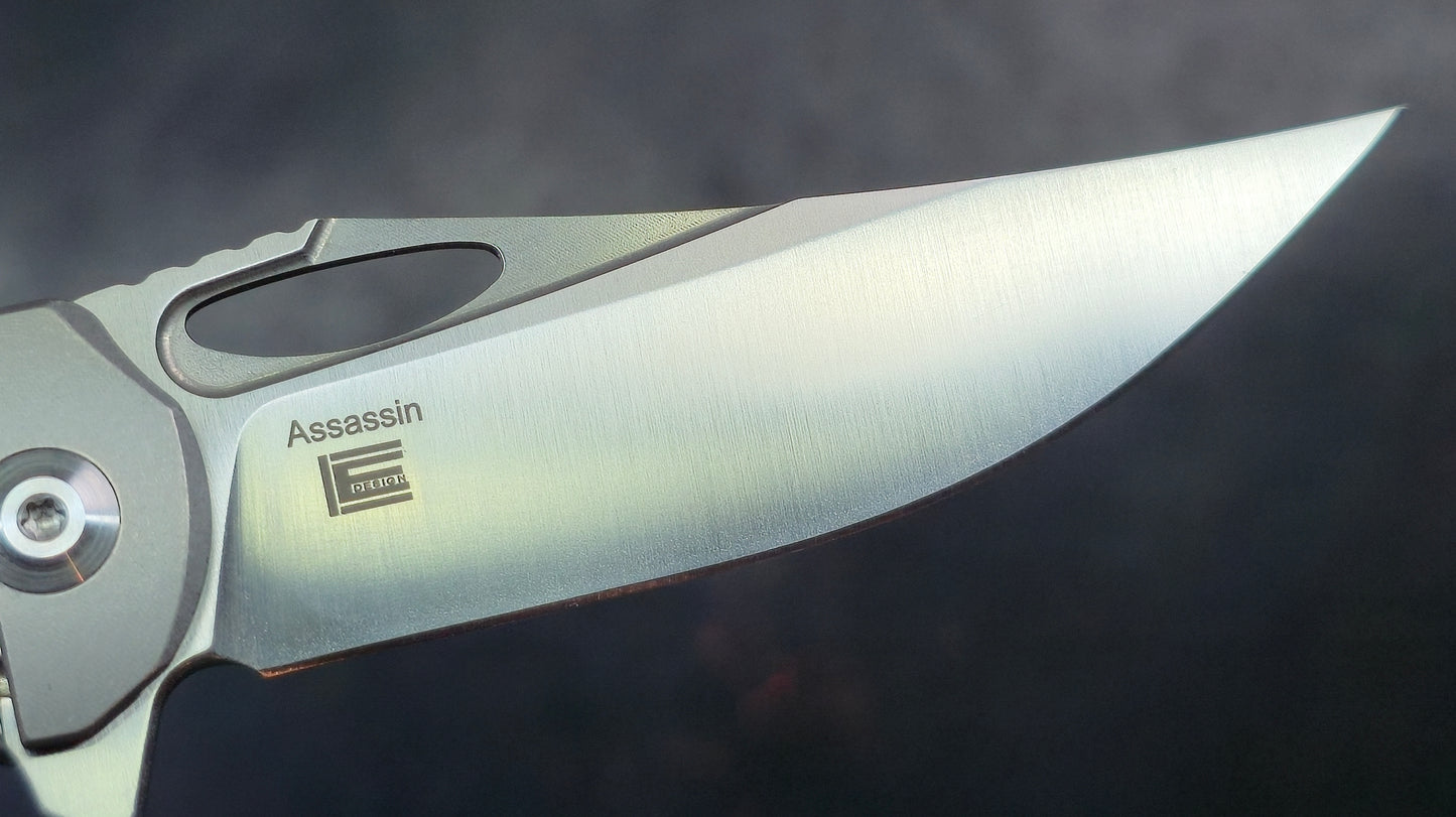 Kizer Assassin Titanium Handle, 3.15 Inches S35VN (NEW)