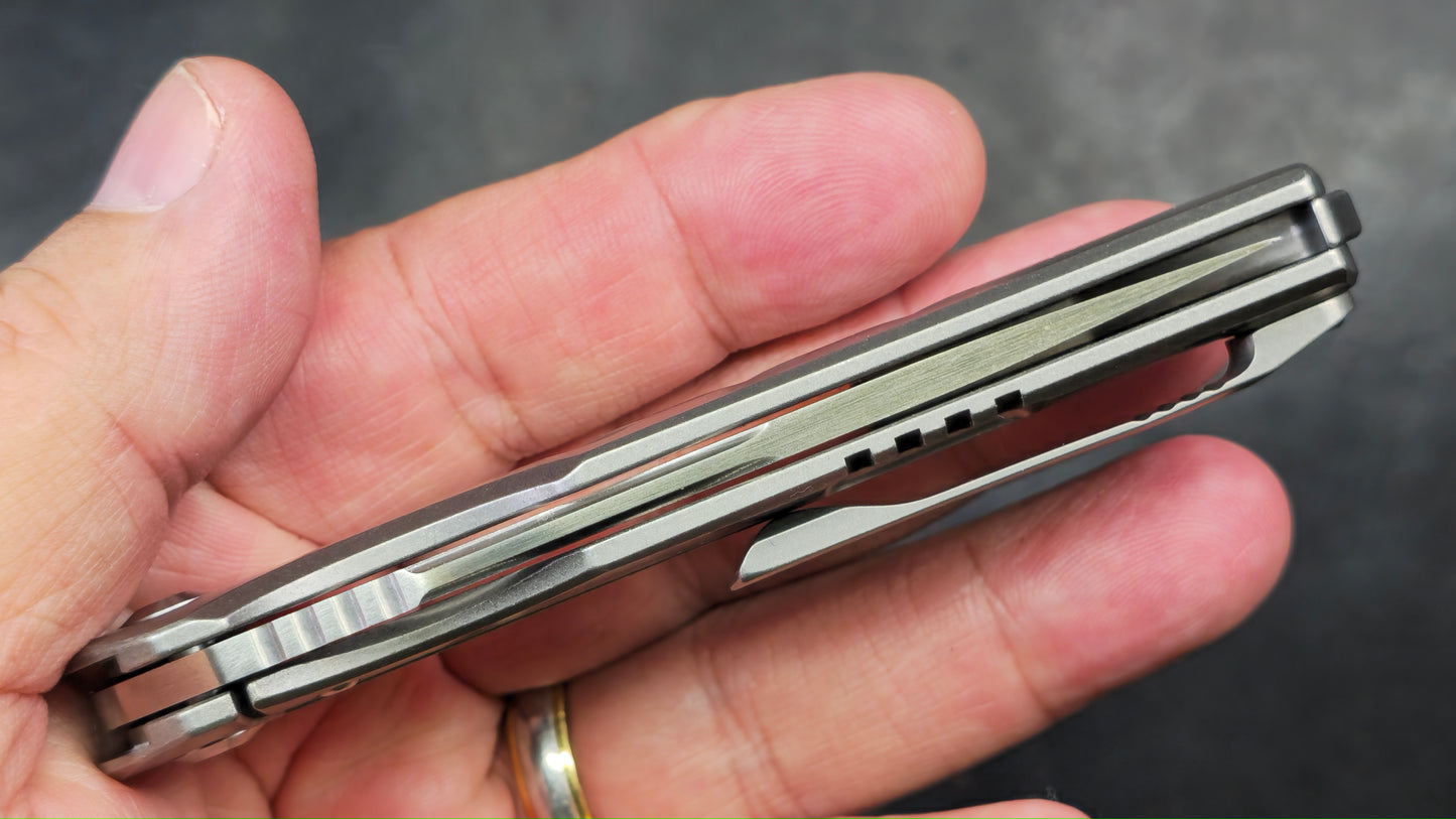 Kizer Assassin Titanium Handle, 3.15 Inches S35VN (NEW)