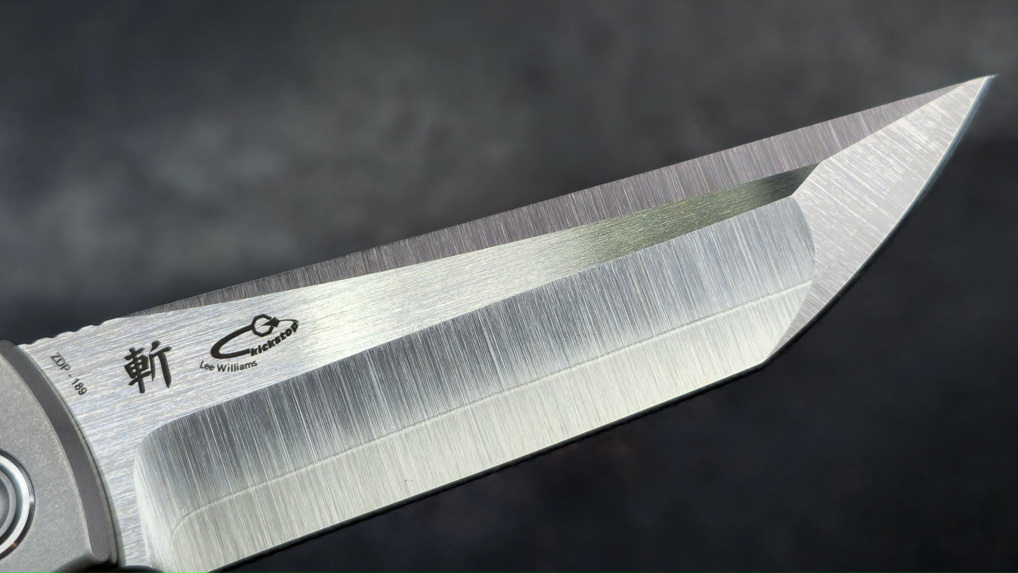 North Mountain Blade LEE WILLIAMS KICKSTOP Grid Titanium ZDP189 (NEW)