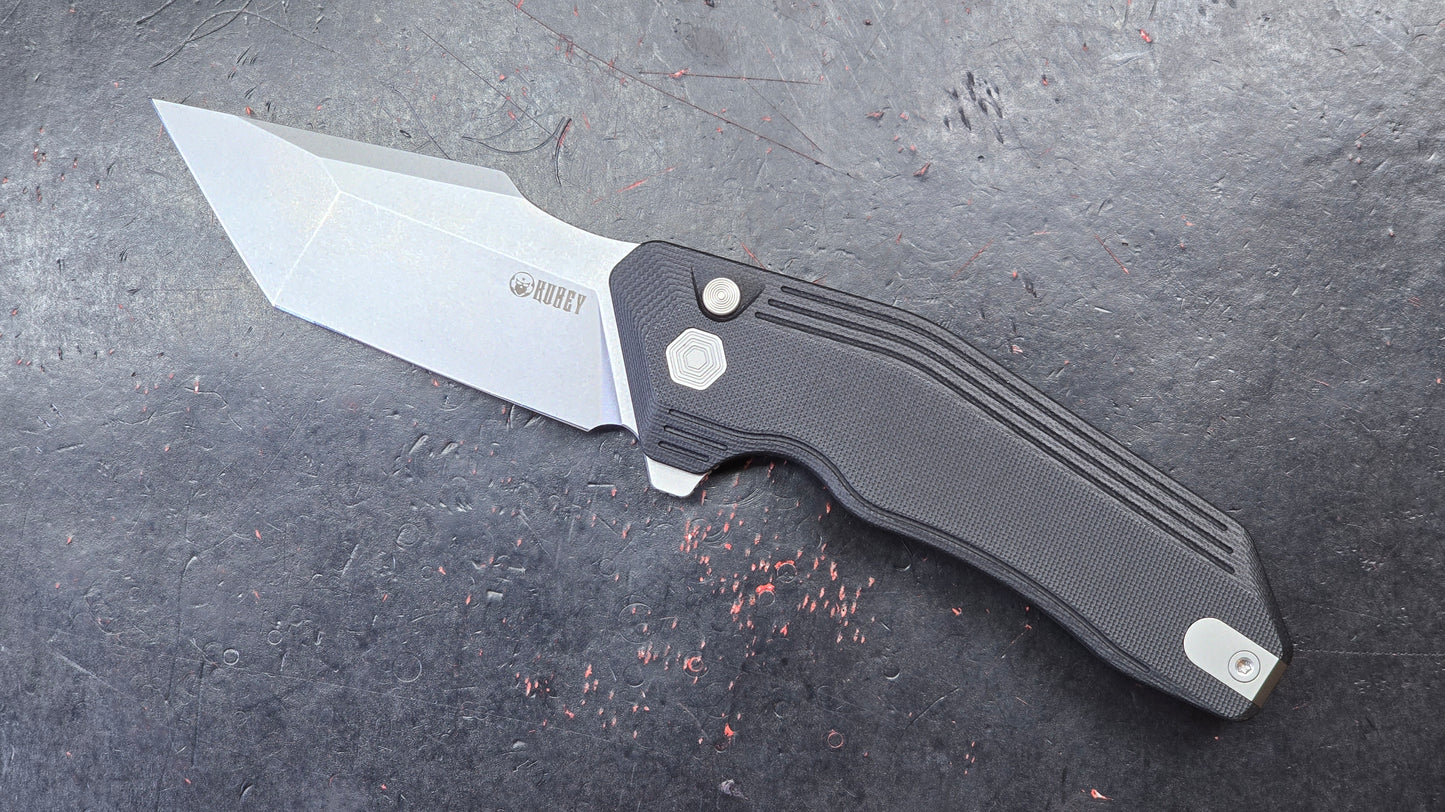 Kubey Yokai Folding Knife Black G10 Handle 14C28N (NEW)