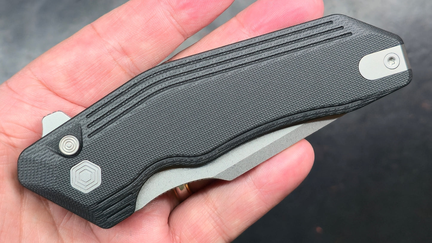Kubey Yokai Folding Knife Black G10 Handle 14C28N (NEW)