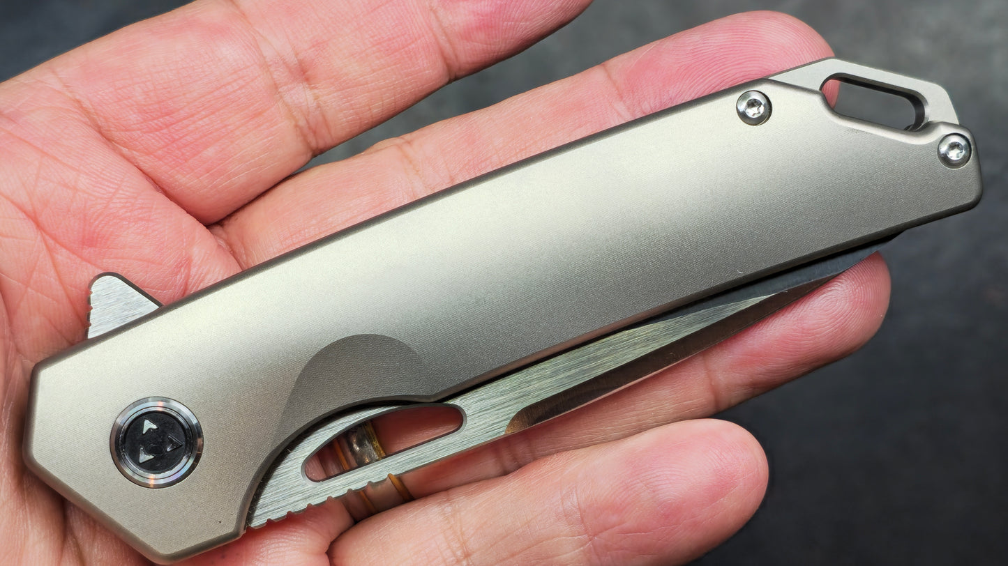 TIGEND Space Time SK1847 Titanium S35VN (NEW)
