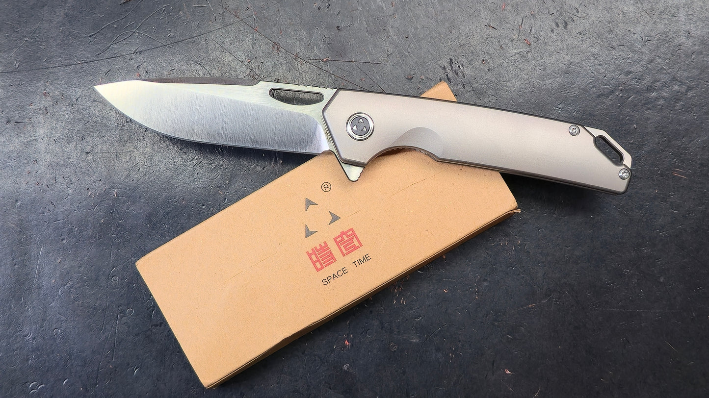 TIGEND Space Time SK1847 Titanium S35VN (NEW)