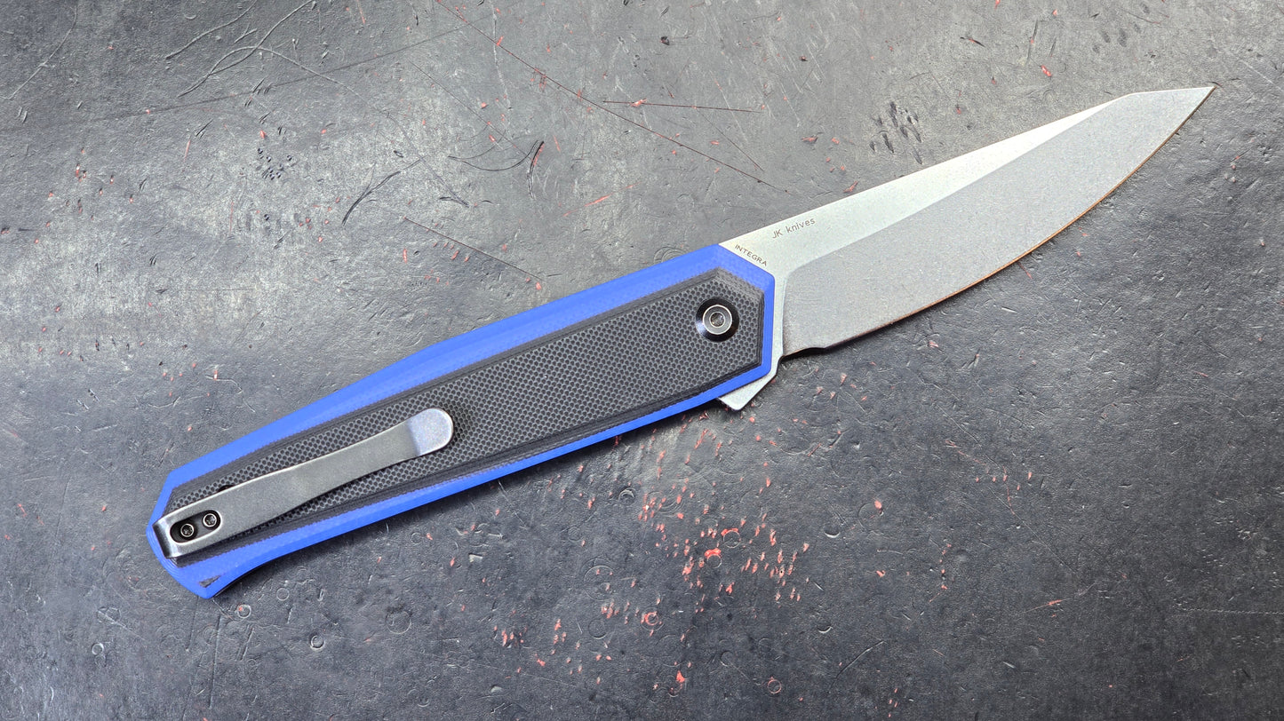 Kansept Integra Folding Knife Blue/Black G10 Handle 154CM (NEW)