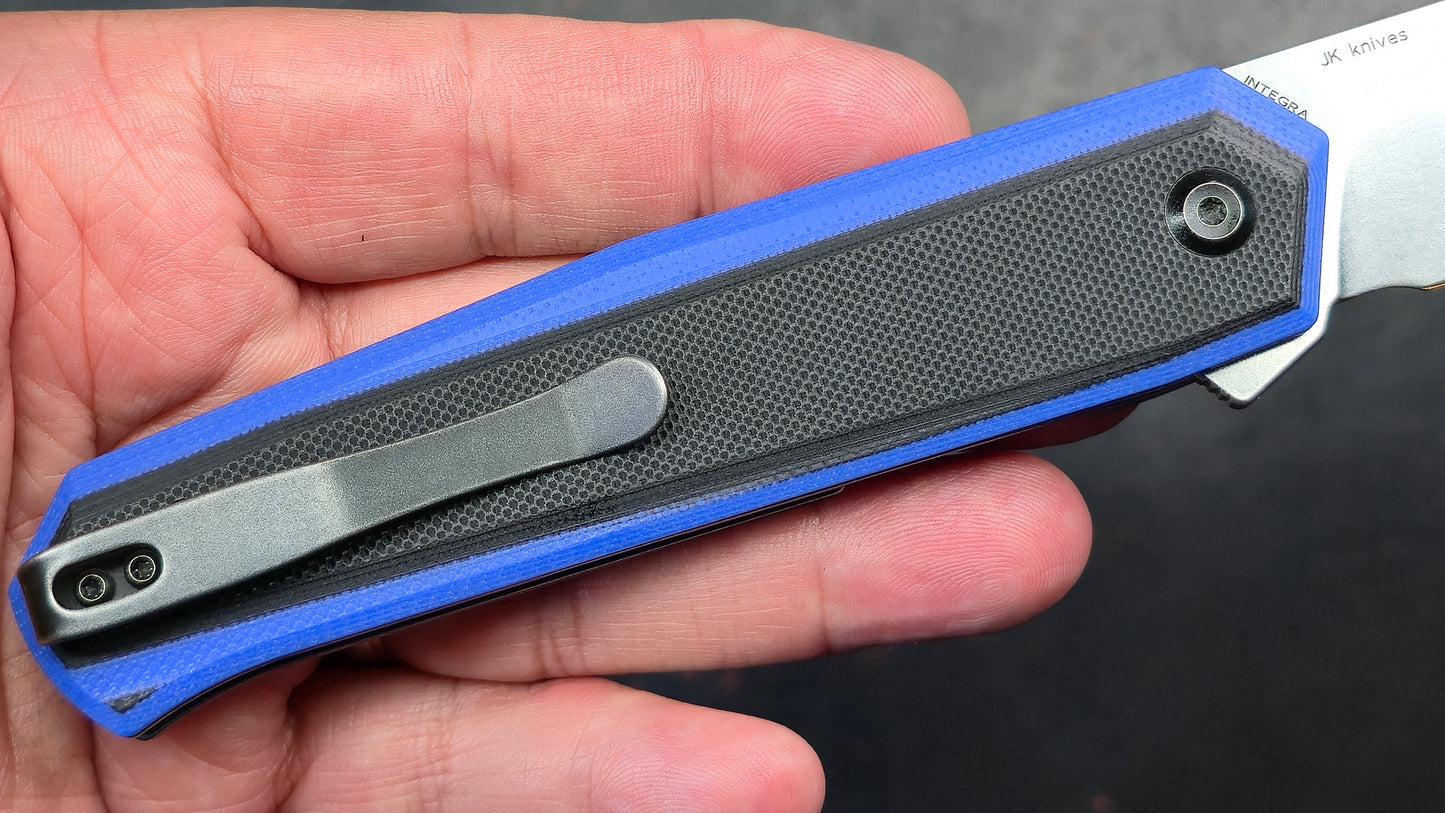 Kansept Integra Folding Knife Blue/Black G10 Handle 154CM (NEW)