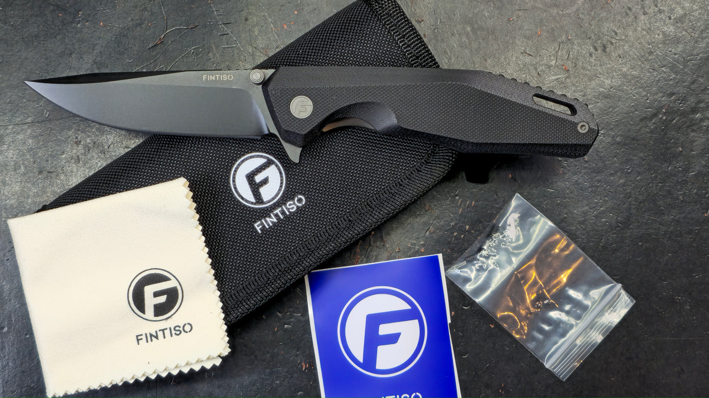 FINTISO Odyssey Black G10 3.22" 14C28N (NEW)