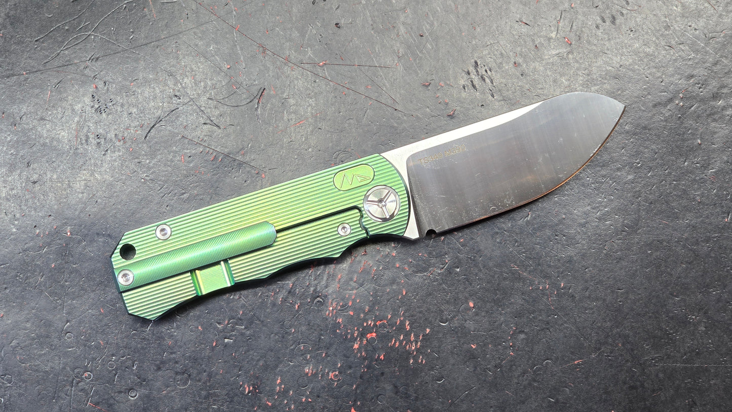 TwoSun TS349 Green Titanium Handle M390 (NEW)