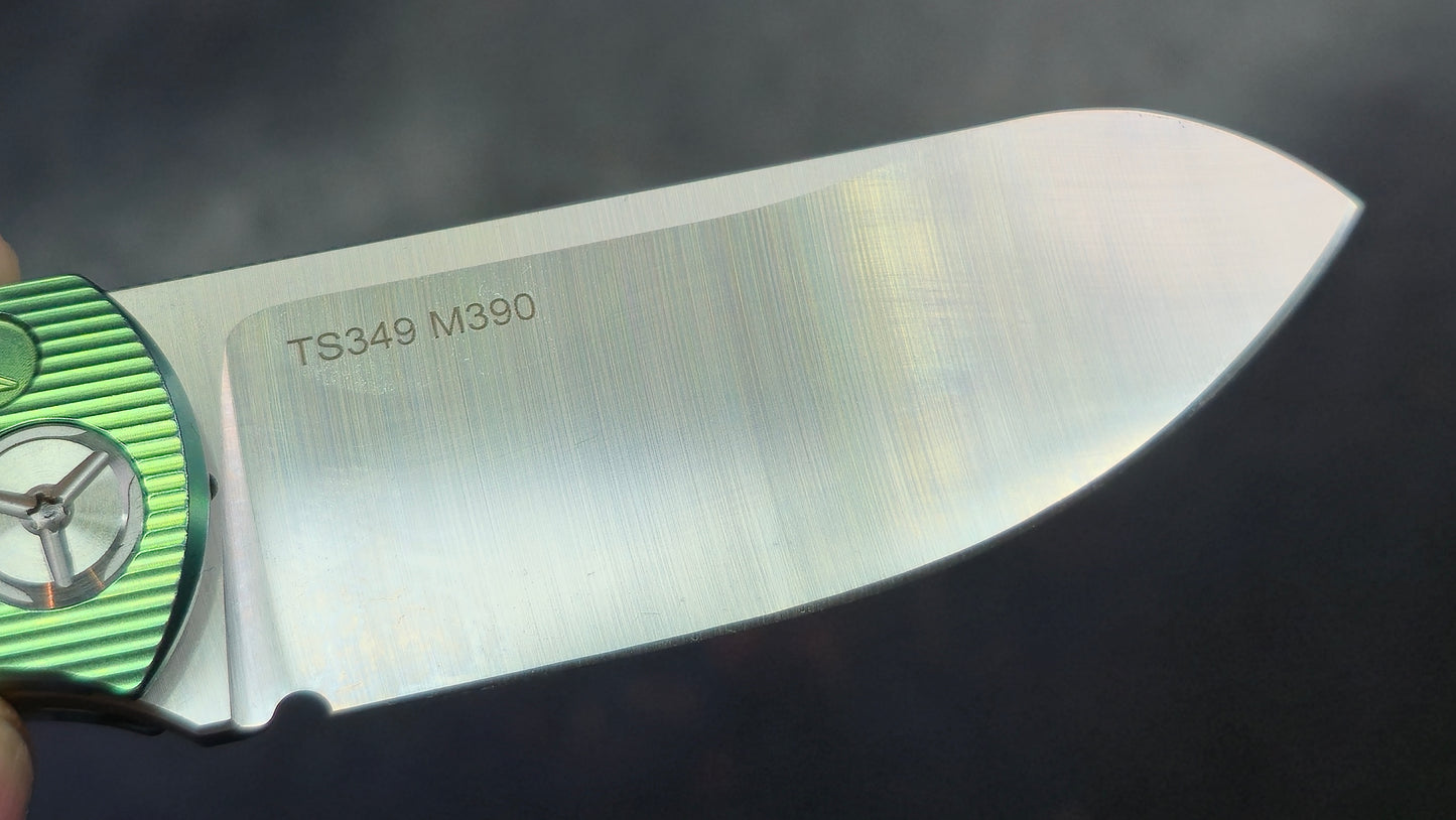 TwoSun TS349 Green Titanium Handle M390 (NEW)