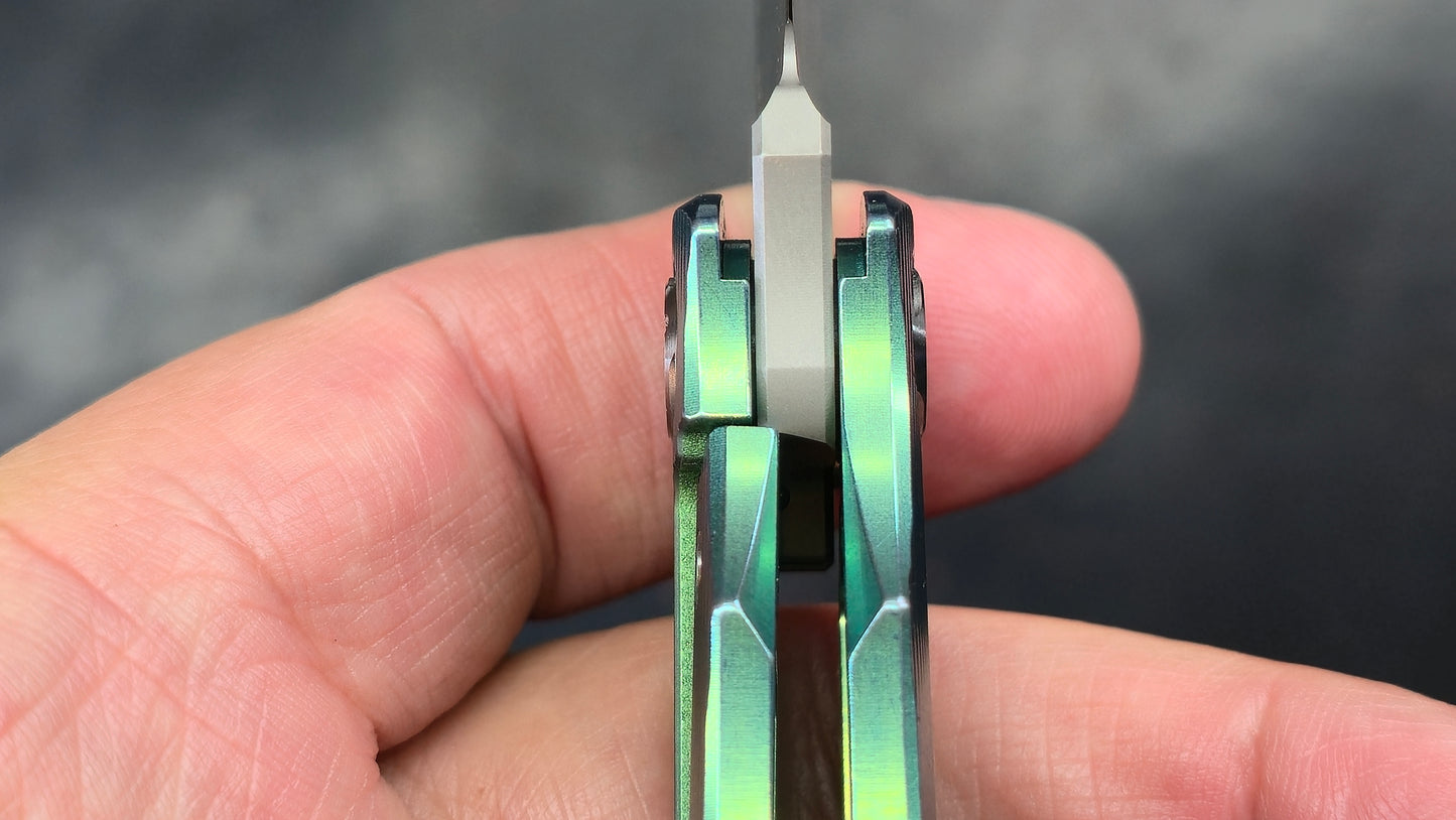 TwoSun TS349 Green Titanium Handle M390 (NEW)